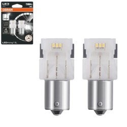 Λάμπες Led P21W Μονοπολικές BA15S 12volt 1.4 watt Λευκές Osram 7506DWP-02B 2 Τεμάχια