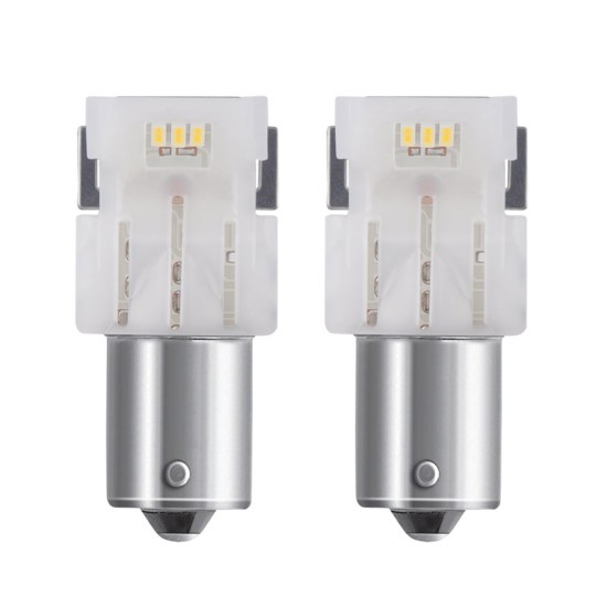 Λάμπες Led P21W Μονοπολικές BA15S 12volt 1.4 watt Λευκές Osram 7506DWP-02B 2 Τεμάχια