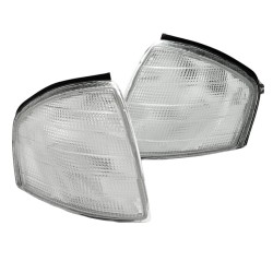 Μπροστινά Φλας Για Mercedes-Benz C-Class W202 93-00 Λευκά 2 Τεμάχια Depo