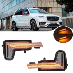 Φλας Καθρέπτη Για Volvo XC60 14+ / XC90 14+ / V90 16+ Led Dynamic Άσπρα 2 Τεμάχια Φλας Καθρέπτη Για Volvo XC60 14+ / XC90 14+ / V90 16+ Led Dynamic Άσπρα 2 Τεμάχια