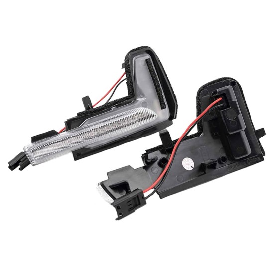 Φλας Καθρέπτη Για Volvo XC60 14+ / XC90 14+ / V90 16+ Led Dynamic Άσπρα 2 Τεμάχια