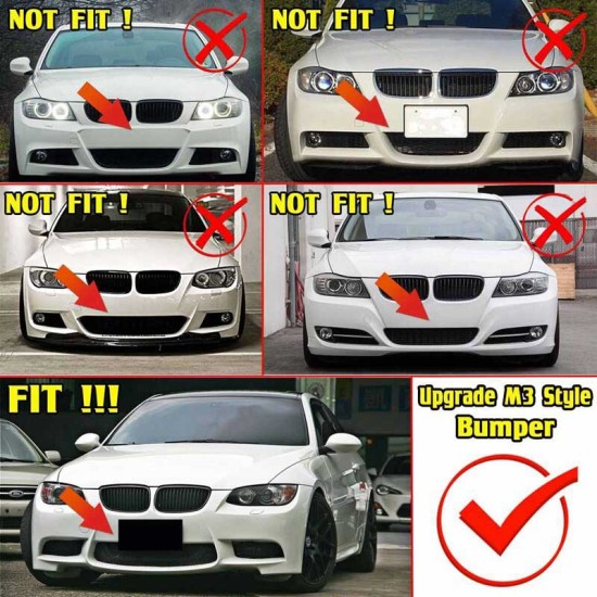 Κεντρική Σίτα Προφυλακτήρα Για Bmw 3 E90 / E91 04-08 / E92 / E93 06-09 Με Aftermarket M3 Προφυλακτήρα 1 Τεμάχιο