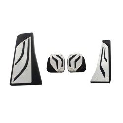 Πεντάλ Αλουμινίου Κουμπωτά Και Footrest Για Bmw 5 F10, 6 F12/F13, X3 F25, X4 F26 Manual Χειροκίνητο Σετ 4 Τεμάχια