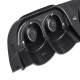 Diffuser Πίσω Προφυλακτήρα Universal Sport Look Μαύρο / Ασημί Με Διακοσμητικές Μπούκες Εξάτμισης Από Abs Πλαστικό 130cm x 19cm x 7cm 1 Τεμάχιο