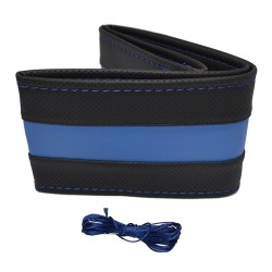Κάλυμμα Τιμονιού Αυτοκινήτου Otom Stitching Δερματίνη Ραφτό Εξώγαζο Μαύρο - Μπλε Medium 37-39cm DK-302 Κάλυμμα Τιμονιού Αυτοκινήτου Otom Stitching Δερματίνη Ραφτό Εξώγαζο Μαύρο - Μπλε Medium 37-39cm DK-302