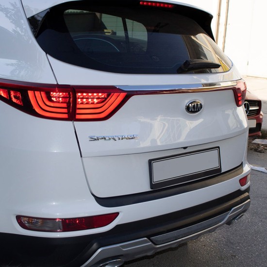 Προστατευτικό Πίσω Προφυλακτήρα Για Kia Sportage 2016-2018 Από Abs Πλαστικό Μαύρο