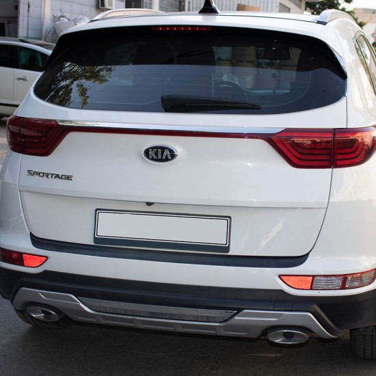 Προστατευτικό Πίσω Προφυλακτήρα Για Kia Sportage 2016-2018 Από Abs Πλαστικό Μαύρο