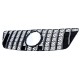 Μάσκα Για Mercedes-Benz ML-Class W164 08-11 GT Amg Panamericana Look Honeycomb Μαύρο/Χρώμιο 1 Τεμάχιο