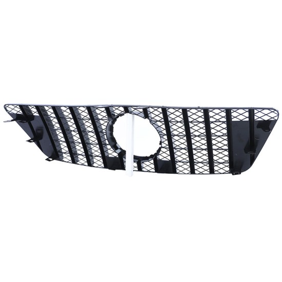 Μάσκα Για Mercedes-Benz ML-Class W164 08-11 GT Amg Panamericana Look Honeycomb Μαύρο/Χρώμιο 1 Τεμάχιο