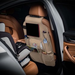 Θήκη Οργάνωσης - Organizer Πλάτης Καθίσματος Αυτοκινήτου Otom Exclucive Από Τεχνόδερμα Μπεζ Χρώμα 77,5cm x 49cm Universal 1 Τεμάχιο ORG-103