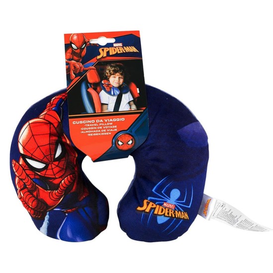 Παιδικό Μαξιλαράκι Αυχένα Ταξιδιού Marvel's Spider-Man 27cm x 23cm Μπλε 1 Τεμάχιο