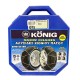 Αλυσίδες Χιονιού Konig No Problem Zip No 75(70-80) 12mm 2 Τεμάχια
