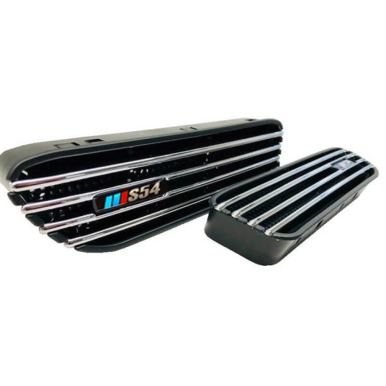 Πλαϊνές Γρίλιες Φτερών Τύπου Bmw 3 E46 Με Σήμα S54 Universal Για Όλα Τα Μοντέλα 2 Τεμάχια