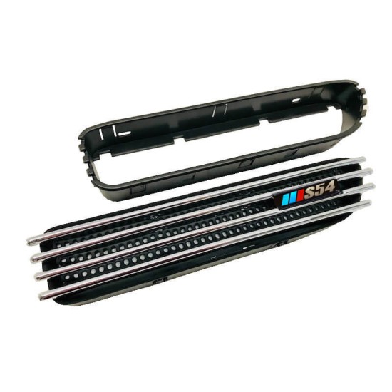 Πλαϊνές Γρίλιες Φτερών Τύπου Bmw 3 E46 Με Σήμα S54 Universal Για Όλα Τα Μοντέλα 2 Τεμάχια