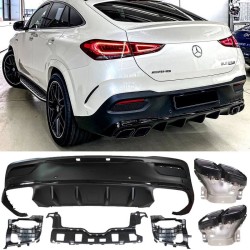 Diffuser Πίσω Προφυλακτήρα Για Mercedes-Benz GLE Coupe C167 SUV 2019+ Amg Look Για Amg Sport Line Προφυλακτήρες Σετ Με Μαύρες Μπούκες Diffuser Πίσω Προφυλακτήρα Για Mercedes-Benz GLE Coupe C167 SUV 2019+ Amg Look Για Amg Sport Line Προφυλακτήρες Σετ Με Μαύρες Μπούκες