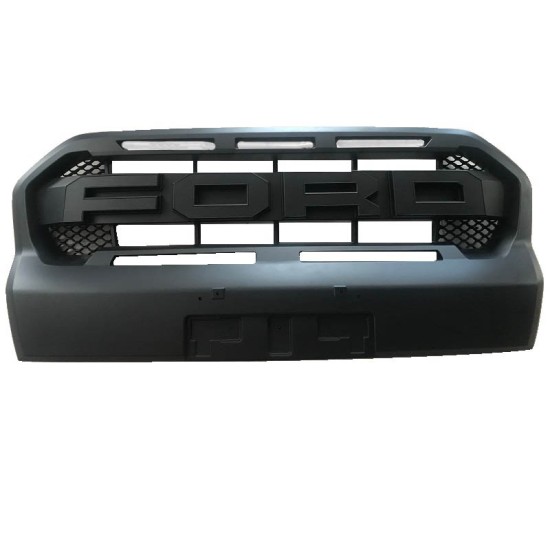 Μάσκα Για Ford Ranger T7 15-18 Με Led Μαύρο Ματ