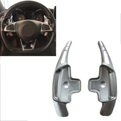 Paddles Shift Αλουμινίου Για Mercedes-Benz C-Class W205 / GLC / GLE / S-Class /  CLA / GLA Ασημί 2 Τεμάχια Paddles Shift Αλουμινίου Για Mercedes-Benz C-Class W205 / GLC / GLE / S-Class /  CLA / GLA Ασημί 2 Τεμάχια