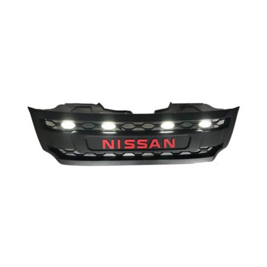 Μάσκα Για Nissan Navara D23 15-20 Μαύρη Ματ Με Led
