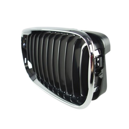 Καρδιά Μάσκας Δεξιά Για BMW 3 E46 02-05 Sedan/Touring Χρώμιο/Μαύρη 1 Τεμάχιο