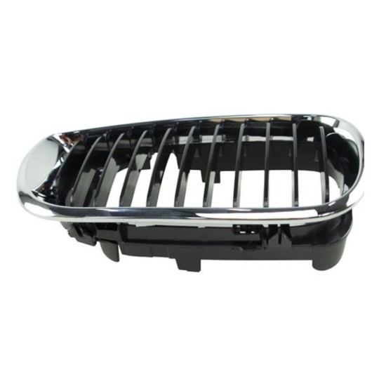 Καρδιά Μάσκας Δεξιά Για BMW 3 E46 02-05 Sedan/Touring Χρώμιο/Μαύρη 1 Τεμάχιο