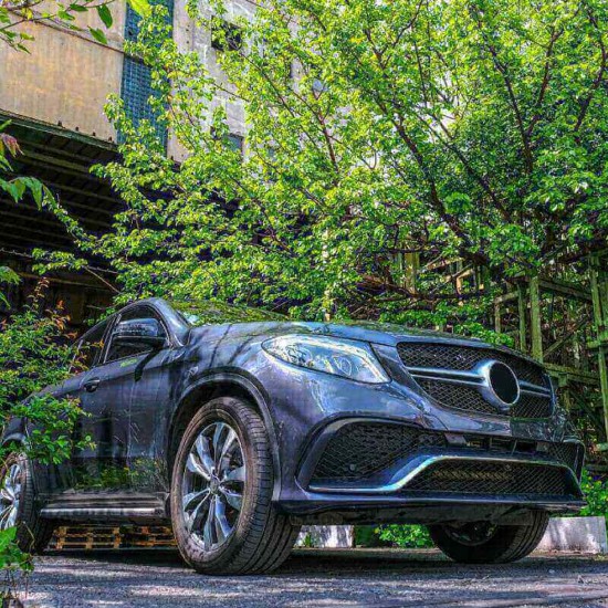 Body Kit Για Mercedes-Benz GLE Coupe C292 2015-2019 GLE63 Amg Look For Amg Sport Line Version Bumpers Set Με Μάσκα & Μαύρες Μπούκες