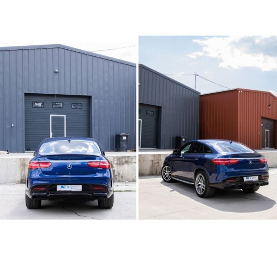 Body Kit Για Mercedes-Benz GLE Coupe C292 2015-2019 GLE63 Amg Look For Amg Sport Line Version Bumpers Set Με Μάσκα & Μαύρες Μπούκες