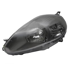 Φανάρι Μπροστινό Αριστερό Για Fiat Grande Punto 05-08 Μαύρα "Abarth Look" H4 Με Μοτέρ TYC