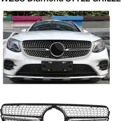 Μάσκα Για Mercedes-Benz GLC-Class X253 15-20 Diamond Look Μαύρο/Χρώμιο Μάσκα Για Mercedes-Benz GLC-Class X253 15-20 Diamond Look Μαύρο/Χρώμιο