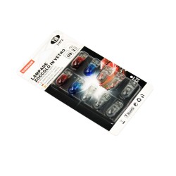 Λάμπες Αλογόνου T10 W5W 12V 5w Σε 3 Χρώματα (Μπλε, Κόκκινο, Λευκό) Σετ 10 Τεμάχια Λάμπες Αλογόνου T10 W5W 12V 5w Σε 3 Χρώματα (Μπλε, Κόκκινο, Λευκό) Σετ 10 Τεμάχια