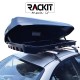 Μπαγκαζιέρα Οροφής Αυτοκινήτου Rackit Star 480lt Μαύρη Γυαλιστερή Με Διπλό Άνοιγμα & Quick Fix Τοποθέτηση