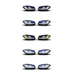 Μπροστινά Φανάρια Set Για Bmw 5 F10 /F18 11-17 G30 Look Full Led Laser Style Black Carner Μπροστινά Φανάρια Set Για Bmw 5 F10 /F18 11-17 G30 Look Full Led Laser Style Black Carner