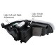 Μπροστινά Φανάρια Set Για Bmw X5 E70 07-14 Double L LED Bar Μαύρα Upgrade Xenon To Led Με Μοτέρ Carner