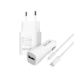 Φορτιστής Αναπτήρα Αυτοκινήτου - Οικίας Για Iphone 0-C1/J1 Λευκός 1 Τεμάχιο Φορτιστής Αναπτήρα Αυτοκινήτου - Οικίας Για Iphone 0-C1/J1 Λευκός 1 Τεμάχιο