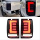 Πισινά Φανάρια Set Για VW Amarok 10-21 Full Led Bar Dynamic Φλας Μαύρο / Φιμέ Carner