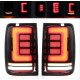Πισινά Φανάρια Set Για VW Amarok 10-21 Full Led Bar Dynamic Φλας Μαύρο / Φιμέ Carner