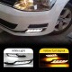 DRL Set Για VW Golf VII (7) 13-17 Με Απλό Προφυλακτήρα DRL & Φλας Dynamic 2 Τεμάχια
