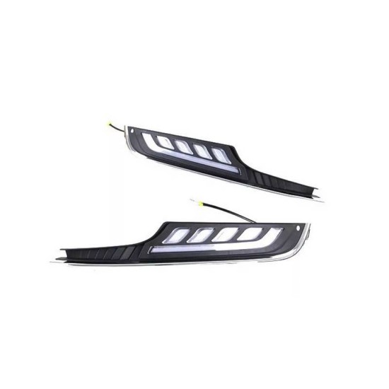 DRL Set Για VW Golf VII (7) 13-17 Με Απλό Προφυλακτήρα DRL & Φλας Dynamic 2 Τεμάχια