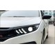 Μπροστινά Φανάρια Set Για Honda Civic FC5 2016-2021 Munstang Look Led Black