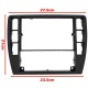 Πλαίσιο / Πρόσοψη 2DIN Για VW Passat B5 & B5.5 96-05 Μαύρο 1 Τεμάχιο