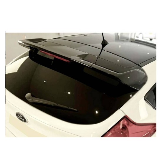 Αεροτομή Οροφής Για Ford Focus Hatchback 11-18 ST-Line Γυαλιστερή Μαύρη Από Abs Πλαστικό