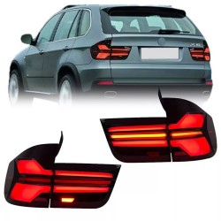 Πισινά Φανάρια Set Για Bmw X5 E70 07-13 Led Bar Upgrade to G05 LCI Look Smoke