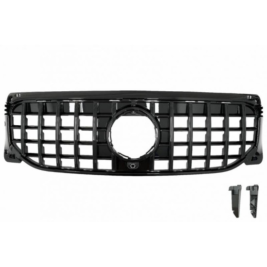 Μάσκα Για Mercedes-Benz GLB X247 19-23 Standard / Progressive / Style Panamericana Look Glossy Black/Night Package