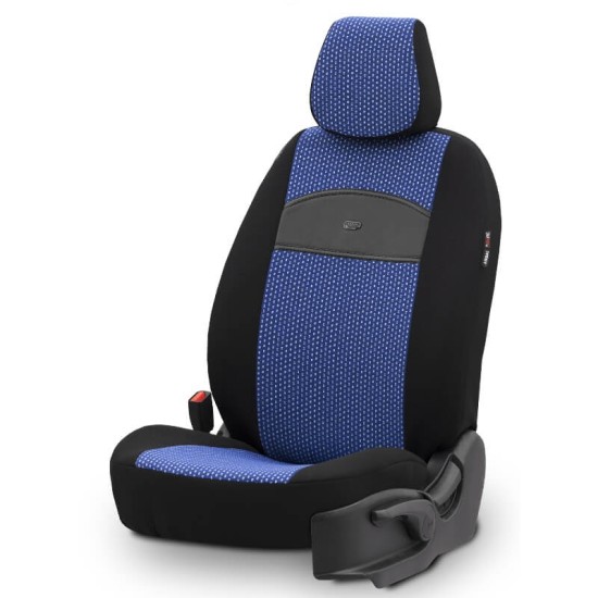 Καλύμματα Αυτοκινήτου Otom Smart Design Universal Ύφασμα / Δερματίνη Σετ Εμπρός / Πίσω 11 Τεμαχίων Μαύρο / Μπλε SLTSMT104-NZ
