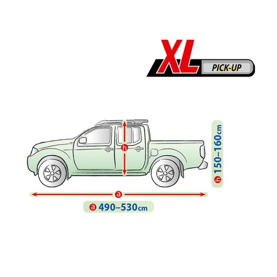 Κουκούλα Αυτοκινήτου Pick Up Hardtop Kegel Mobile X-Large 490-530cm x150-160cm