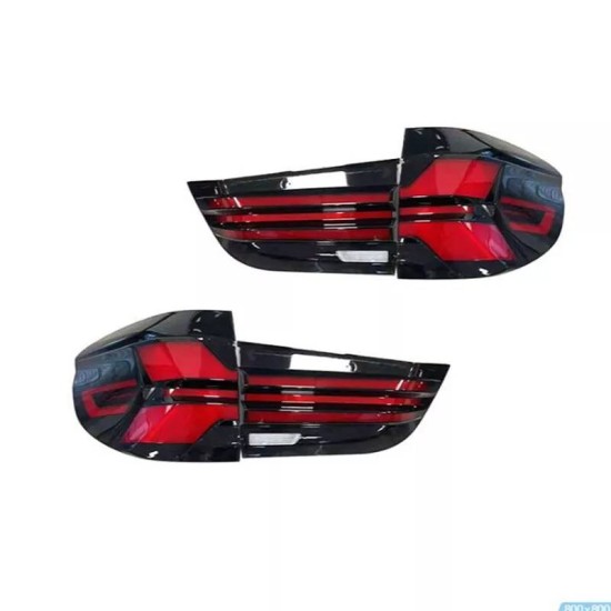 Πισινά Φανάρια Set Για Bmw X5 F15 (2013-2018) Led Bar Upgrade to G05 LCI Look Smoke