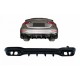 Diffuser Πίσω Προφυλακτήρα Για Mercedes-Benz C-Class W206 S206 Sport Line 2021+ C63 Look Με 2 Διπλές Εξατμίσεις Δεξιά & Αριστερά Μαύρες Από Abs Πλαστικό 1 Τεμάχιο