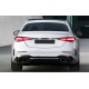 Diffuser Πίσω Προφυλακτήρα Για Mercedes-Benz C-Class W206 S206 Sport Line 2021+ C63 Look Με 2 Διπλές Εξατμίσεις Δεξιά & Αριστερά Μαύρες Από Abs Πλαστικό 1 Τεμάχιο