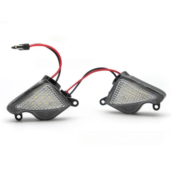 Φως Καθρέπτη Για  Skoda Octavia 1Z 2009-2013  , 5E 2013-2016 , Superb 2008-2015 SMD Led 6000K Λευκά 2 Τεμάχια