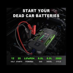 Εκκινητής Μπαταριών Αυτοκινήτου, Powerbank, Φακός Led 3 Σε1 Lokithor J2250 Pro LifePO4 12 Volt 2250A Εκκινητής Μπαταριών Αυτοκινήτου, Powerbank, Φακός Led 3 Σε1 Lokithor J2250 Pro LifePO4 12 Volt 2250A