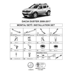 Βάσεις Πλαινών Σκαλοπατιών (Alm-Sr-Rl-Ln-Da) Για Dacia Duster 2010-2018 Suv Hs